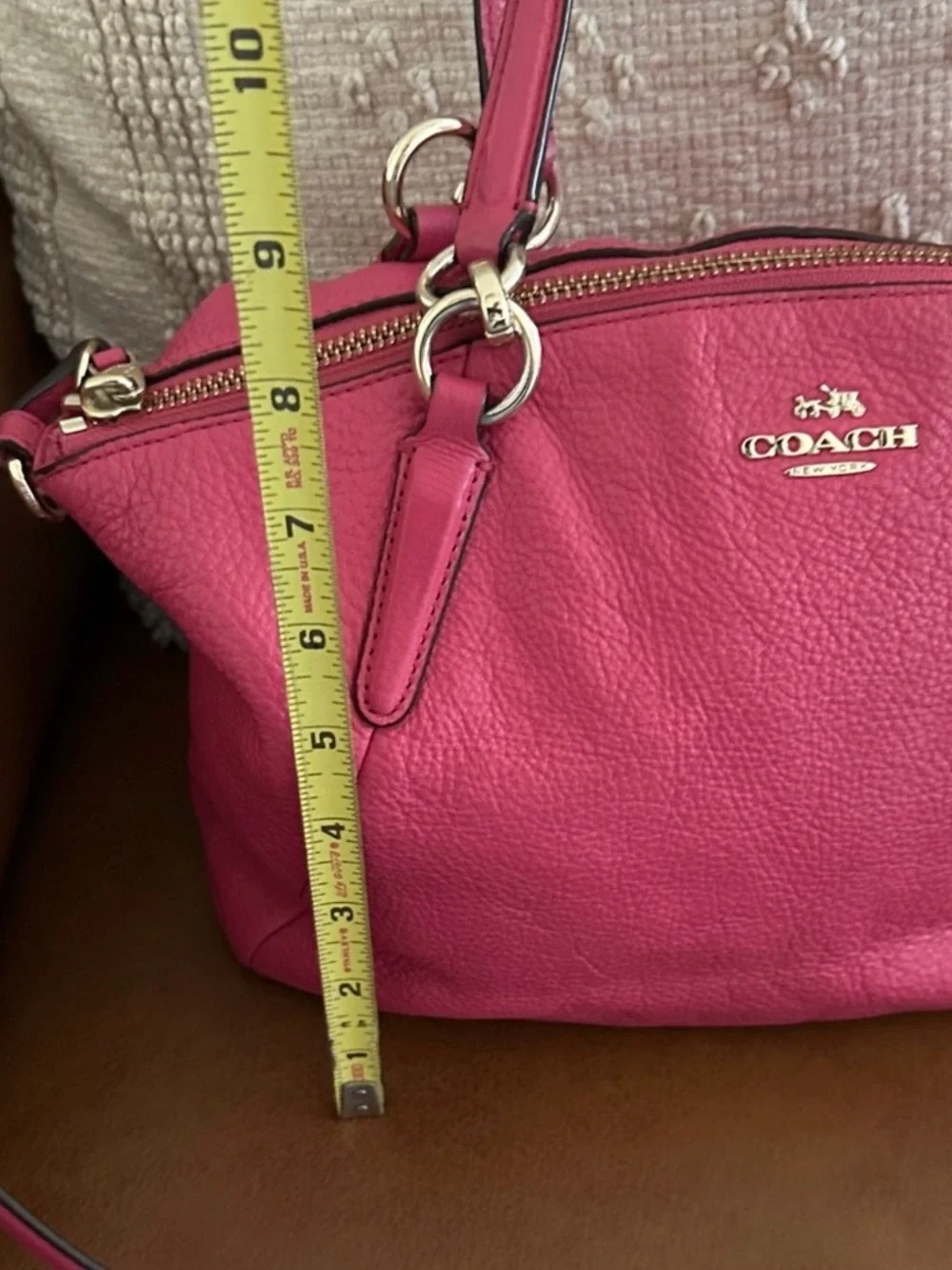 Coach Pink Leather Bag
